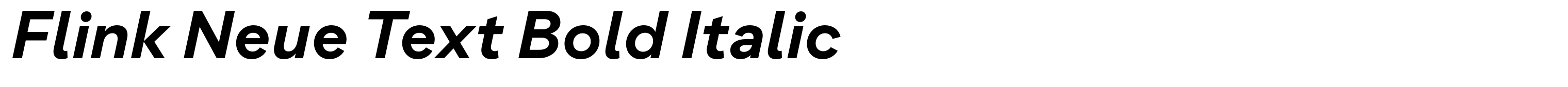 Flink Neue Text Bold Italic